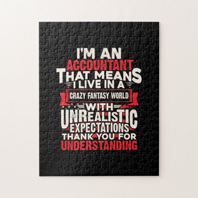 Accountant Gift | I Am An Accountant Jigsaw Puzzle (Vertical)