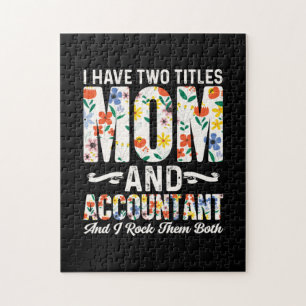 Accountant Gift Mum And Accountant Jigsaw Puzzle