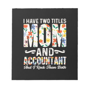 Accountant Gift Mum And Accountant Notepad