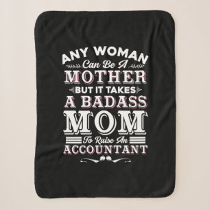 Accountant Gift Mum To Raise An Accountant Sherpa Blanket