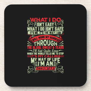 Accountant Gift My Way Of Life Im An Accountant Coaster