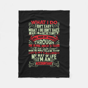 Accountant Gift My Way Of Life Im An Accountant Fleece Blanket