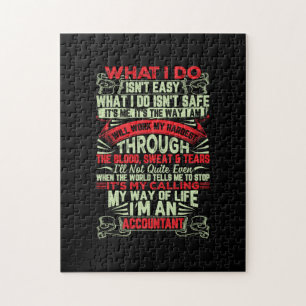 Accountant Gift My Way Of Life Im An Accountant Jigsaw Puzzle