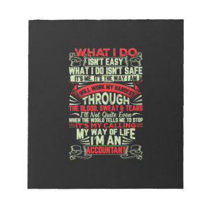 Accountant Gift My Way Of Life Im An Accountant Notepad
