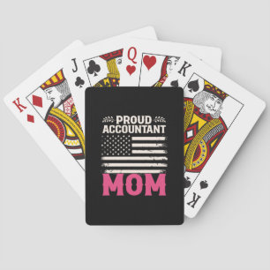 Accountant Gift Proud Accountant Mom Playing Cards