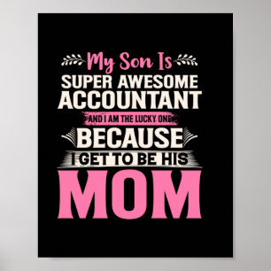 Accountant Gift   Super Awesome Accountant Poster