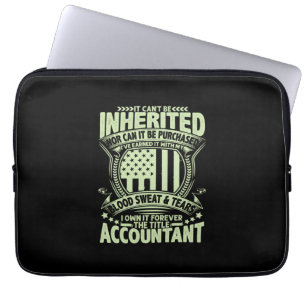 Accountant Gift   The Title  Accountant Laptop Sleeve