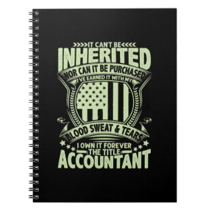 Accountant Gift The Title Accountant Notebook