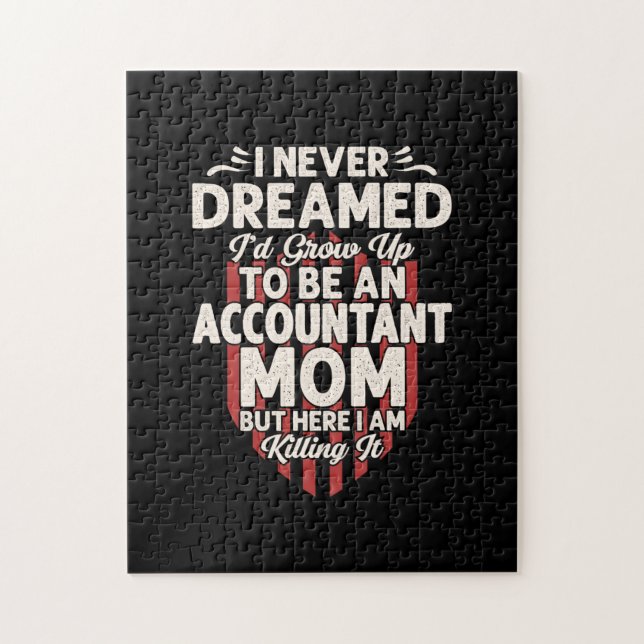 Accountant Gift | To Be An Accountant Mum Jigsaw Puzzle (Vertical)