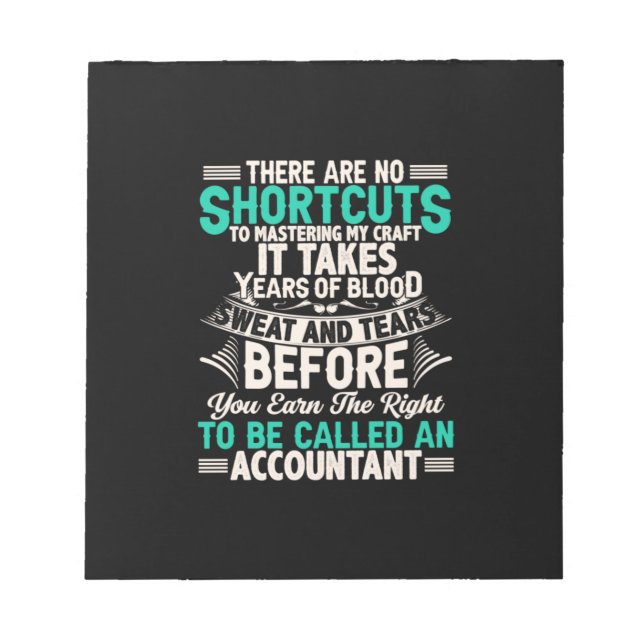 Accountant Gift | To Be Called An Accountant Notepad (Front)