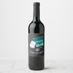 Accountant Gifts Wine Label