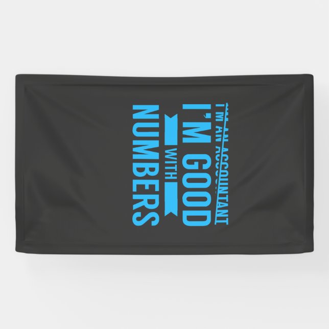 Accountant Good With Numbers Banner (Horizontal)