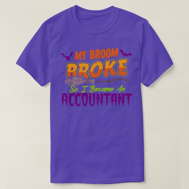 Accountant Haloween funny 2 T-Shirt (Design Front)