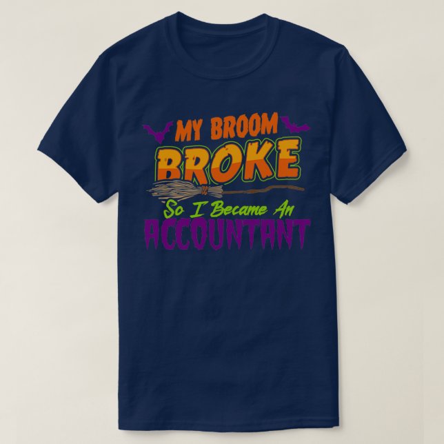 Accountant Haloween funny T-Shirt (Design Front)
