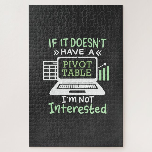 Accountant Have A Pivot Table Jigsaw Puzzle (Vertical)