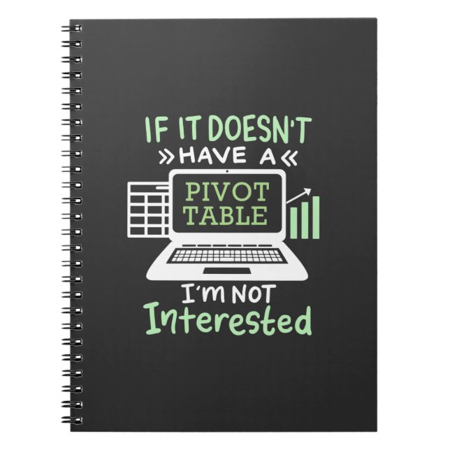 Accountant Have A Pivot Table Notebook (Front)