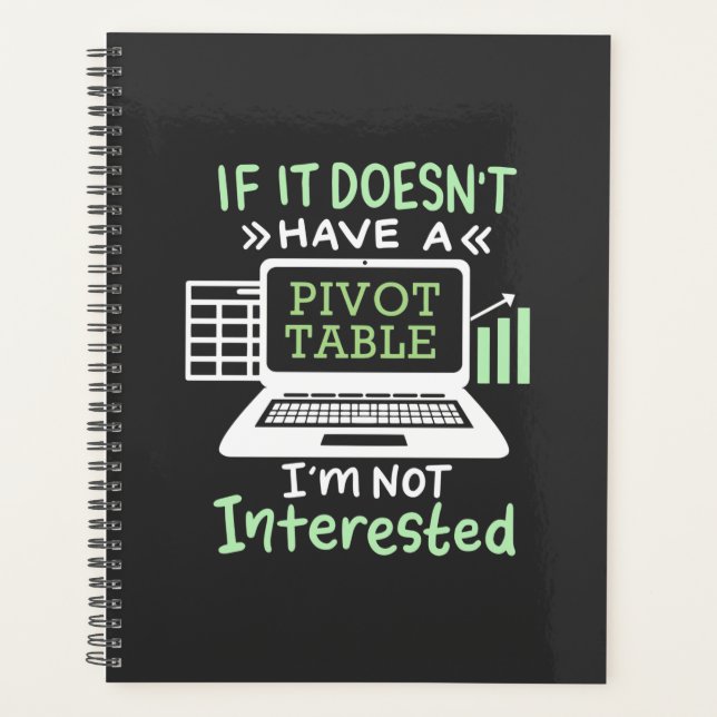 Accountant Have A Pivot Table Planner (Front)