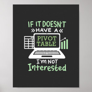 Accountant Have A Pivot Table Poster