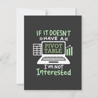Accountant Have A Pivot Table Thank You Card