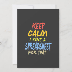 Accountant Have A Spreadsheet For That Invitation