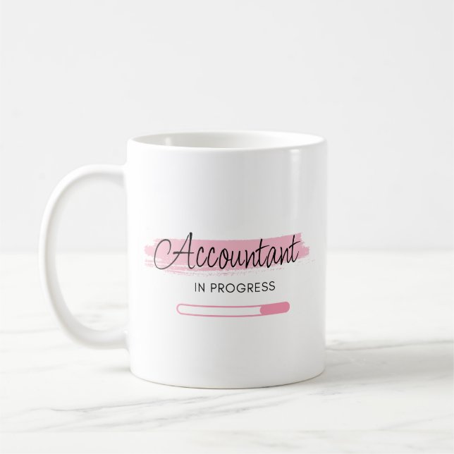 Accountant In Progress – Personalised Coffee Mug (Left)