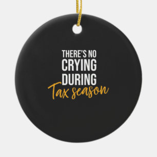Accountant In Tax Season Ceramic Ornament