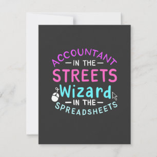 Accountant In The Streets Thank You Card