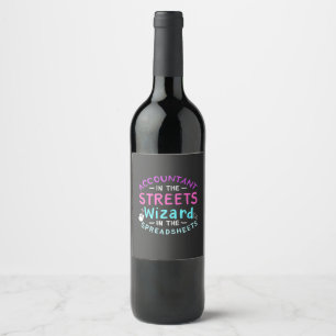 Accountant In The Streets Wine Label