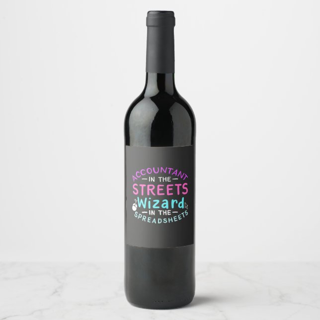 Accountant In The Streets Wine Label (Front)