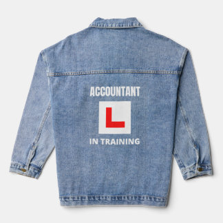 Accountant in training denim jacket