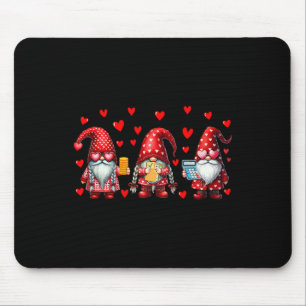 Accountant Job Team Three Gnomes Valentine's Day C Mouse Pad
