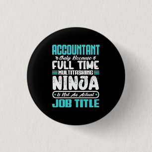 Accountant Job Title Profession Accounting Skills 3 Cm Round Badge
