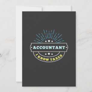 Accountant Know Taxes Invitation