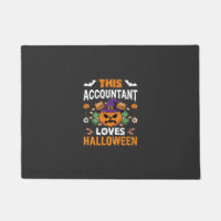 Accountant Loves Halloween Pumpkin Bookkeeper Desi
