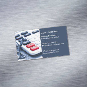 Accountant Magnetic Business Card