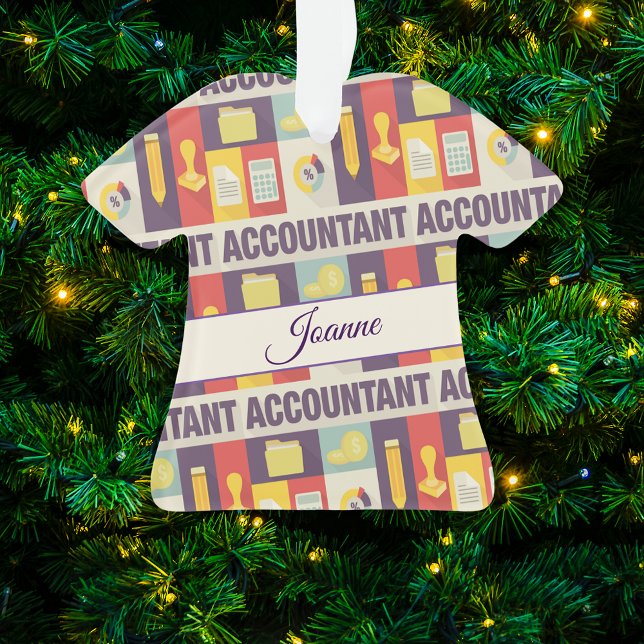 Accountant Monogram Ornament (Creator Uploaded)