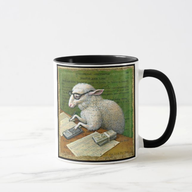 Accountant mug, Counting Sheep Mug (Right)