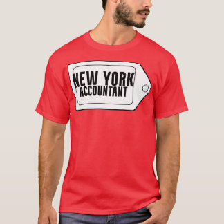 ACCOUNTANT NEW YORK BLACK AND WHITE T-Shirt