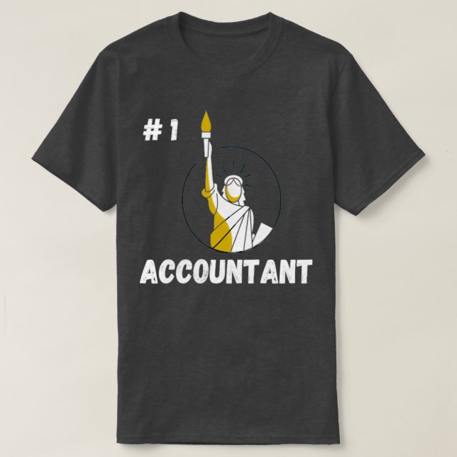 Accountant new york cool design T-Shirt (Design Front)