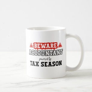 Accountant Powered By Tax Season Funny Accounting Coffee Mug