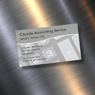 Accountant Professional CPA Business Card Magnet