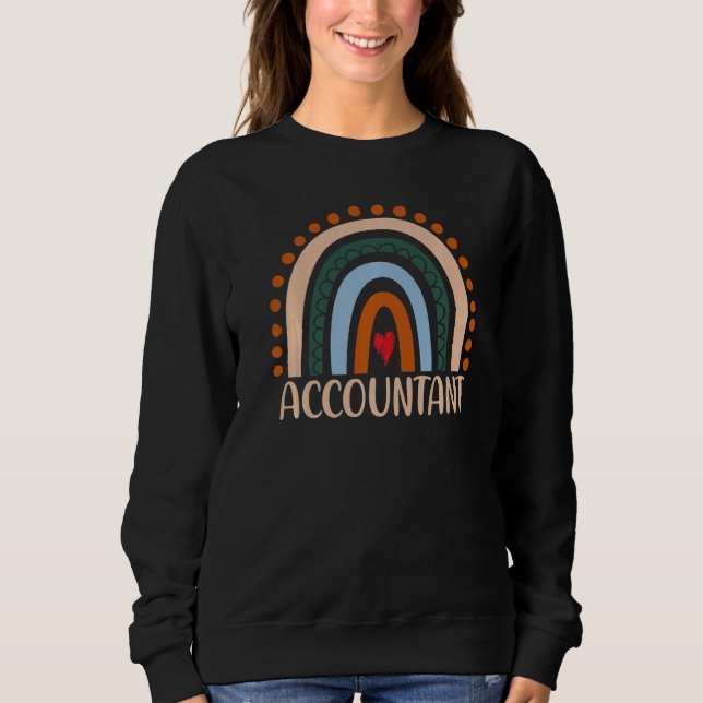 Accountant Rainbow Appreciation Day Hello Back To  Sweatshirt (Front)