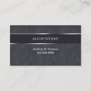 Accountant Shiny Stripe Accounting Business Card