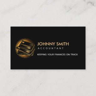 Accountant Slogans logo Business Card