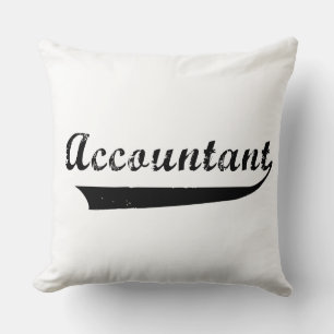 Accountant Sports Style Text Cushion