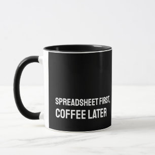Accountant Spreadsheet Funny Mug