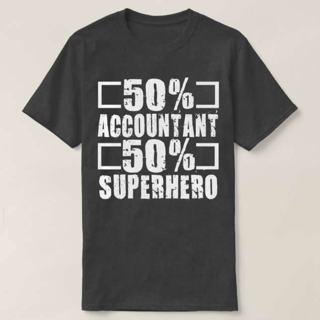 Accountant Superhero T-Shirt (Design Front)