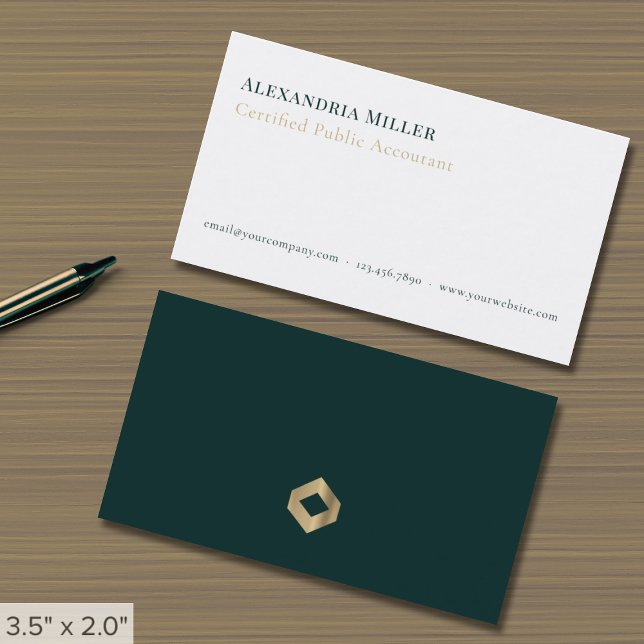 Accountant Tax Advisor Bookkeeping Business Card (Creator Uploaded)