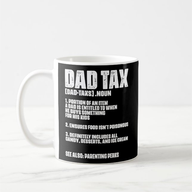Accountant Tax Dad Bookkeeper Balance Audit Tax In Coffee Mug (Left)