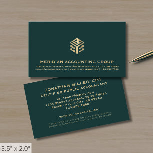 Accountant Tax Preparer Business Card